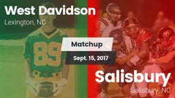 Matchup: West Davidson High vs. Salisbury  2017