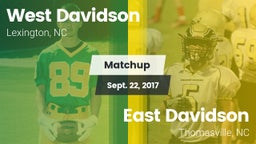 Matchup: West Davidson High vs. East Davidson  2017