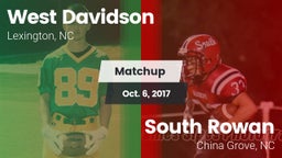 Matchup: West Davidson High vs. South Rowan  2017
