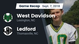 Recap: West Davidson  vs. Ledford  2018
