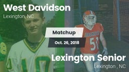 Matchup: West Davidson High vs. Lexington Senior  2018