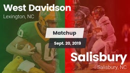 Matchup: West Davidson High vs. Salisbury  2019