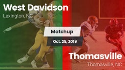 Matchup: West Davidson High vs. Thomasville  2019