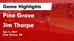 Pine Grove  vs Jim Thorpe  Game Highlights - Jan 4, 2017