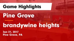Pine Grove  vs brandywine heights Game Highlights - Jan 21, 2017
