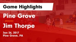 Pine Grove  vs Jim Thorpe  Game Highlights - Jan 26, 2017