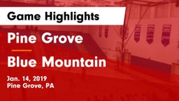 Pine Grove  vs Blue Mountain  Game Highlights - Jan. 14, 2019