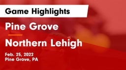 Pine Grove  vs Northern Lehigh  Game Highlights - Feb. 25, 2022