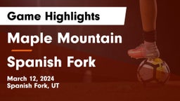 Maple Mountain  vs Spanish Fork  Game Highlights - March 12, 2024