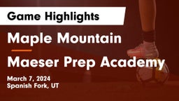 Maple Mountain  vs Maeser Prep Academy Game Highlights - March 7, 2024