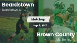 Matchup: Beardstown High vs. Brown County  2017