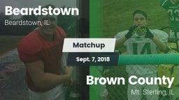 Matchup: Beardstown High vs. Brown County  2018