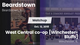 Matchup: Beardstown High vs. West Central co-op [Winchester-Bluffs]  2018