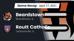 Recap: Beardstown  vs. Routt Catholic  2021