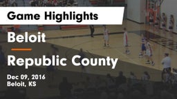 Beloit  vs Republic County Game Highlights - Dec 09, 2016