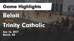 Beloit  vs Trinity Catholic  Game Highlights - Jan 16, 2017