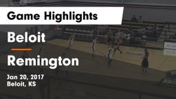 Beloit  vs Remington  Game Highlights - Jan 20, 2017
