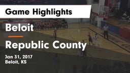 Beloit  vs Republic County Game Highlights - Jan 31, 2017