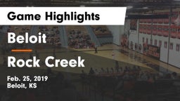 Beloit  vs Rock Creek  Game Highlights - Feb. 25, 2019