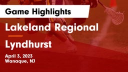 Lakeland Regional  vs Lyndhurst  Game Highlights - April 3, 2023
