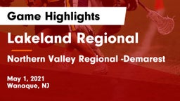 Lakeland Regional  vs Northern Valley Regional -Demarest Game Highlights - May 1, 2021