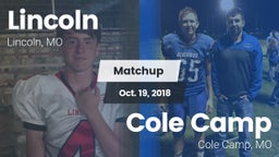 Matchup: Lincoln vs. Cole Camp  2018