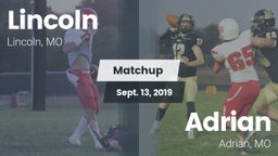 Matchup: Lincoln vs. Adrian  2019