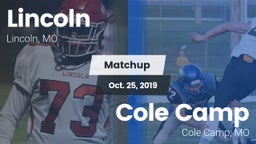 Matchup: Lincoln vs. Cole Camp  2019
