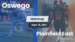 Matchup: Oswego  vs. Plainfield East  2017