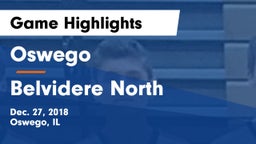 Oswego  vs Belvidere North  Game Highlights - Dec. 27, 2018