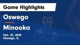 Oswego  vs Minooka  Game Highlights - Feb. 25, 2020