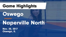 Oswego  vs Naperville North  Game Highlights - Nov. 20, 2017