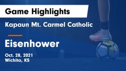 Kapaun Mt. Carmel Catholic  vs Eisenhower  Game Highlights - Oct. 28, 2021