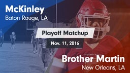 Matchup: McKinley  vs. Brother Martin  2016