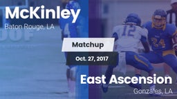 Matchup: McKinley  vs. East Ascension  2017