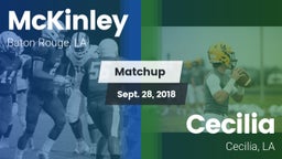 Matchup: McKinley  vs. Cecilia  2017