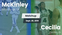 Matchup: McKinley  vs. Cecilia  2018