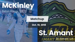 Matchup: McKinley  vs. St. Amant  2017