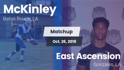 Matchup: McKinley  vs. East Ascension  2017