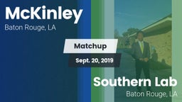 Matchup: McKinley  vs. Southern Lab  2019
