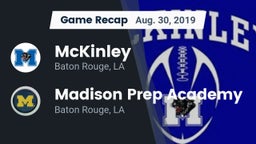 Recap: McKinley  vs. Madison Prep Academy 2019