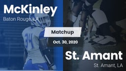 Matchup: McKinley  vs. St. Amant  2020