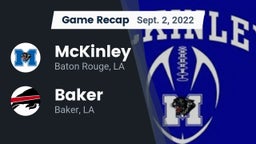 Recap: McKinley  vs. Baker  2022