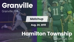Matchup: Granville vs. Hamilton Township  2018