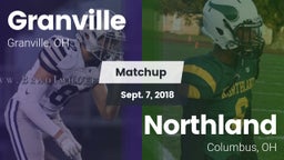 Matchup: Granville vs. Northland  2018