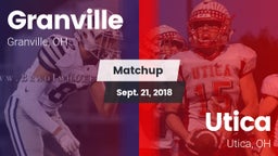 Matchup: Granville vs. Utica  2018