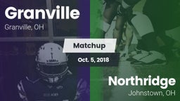 Matchup: Granville vs. Northridge  2018