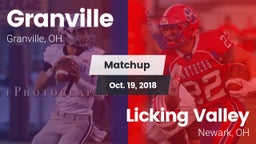 Matchup: Granville vs. Licking Valley  2018