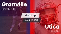 Matchup: Granville vs. Utica  2019