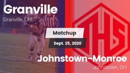 Matchup: Granville vs. Johnstown-Monroe  2020